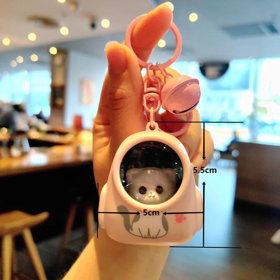 Cute Glowing Night Light Astronaut Cat