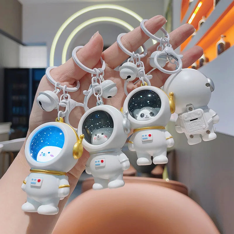 Cute Glowing Night Light Astronaut Cat