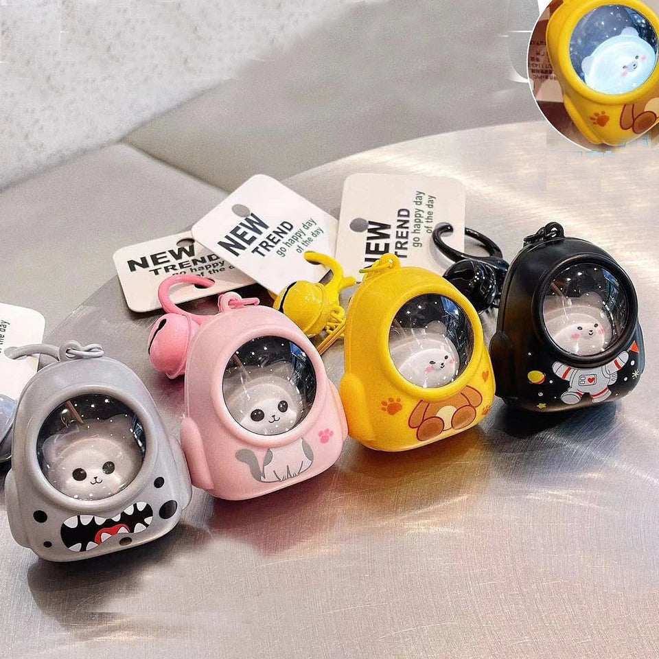 Cute Glowing Night Light Astronaut Cat