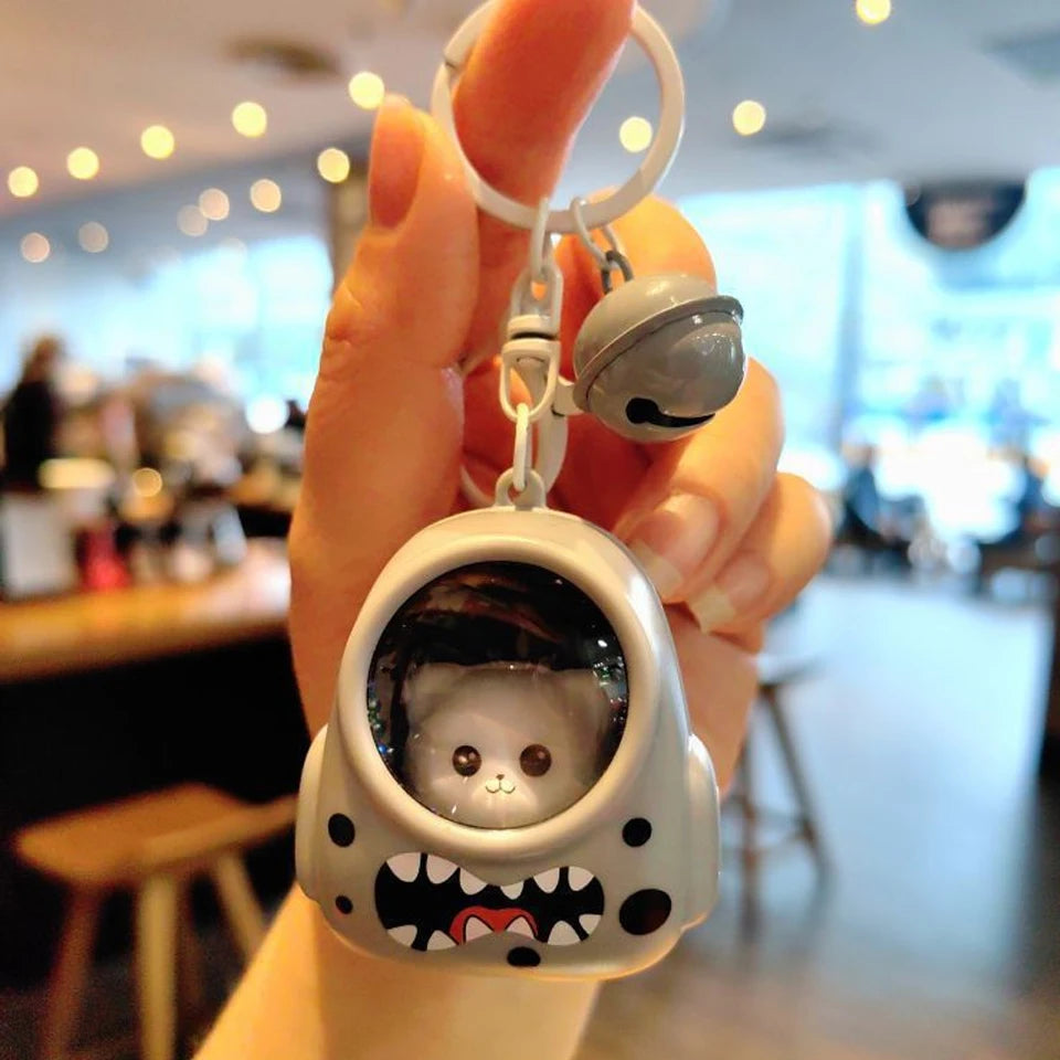 Cute Glowing Night Light Astronaut Cat