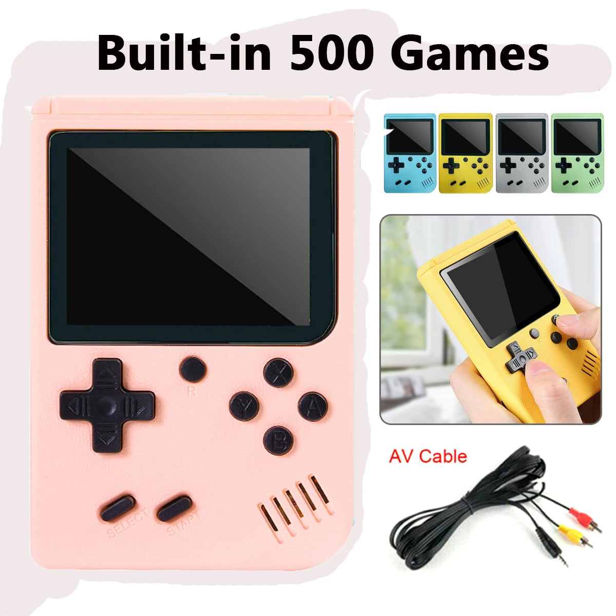 RetroPlay™ – 500+ Classic Games Handheld Console