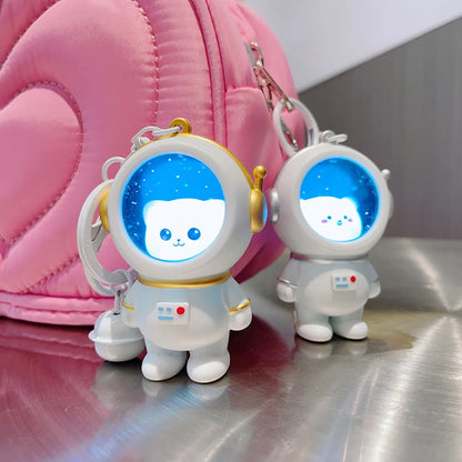 Cute Glowing Night Light Astronaut Cat
